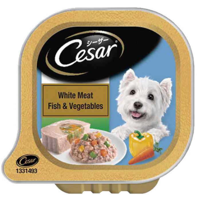 white stuff in cesar dog food